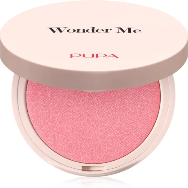 PUPA Milano Wonder Me Natural Effect Blush Kompaktne põsepuna loomuliku ilme andmiseks varjund 006 First Kiss - Radiant 4 g