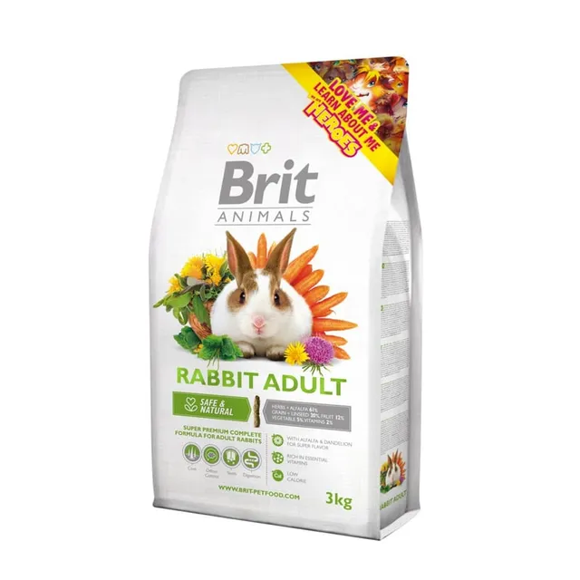 Brit Animals küüliku täissööt, 3 kg