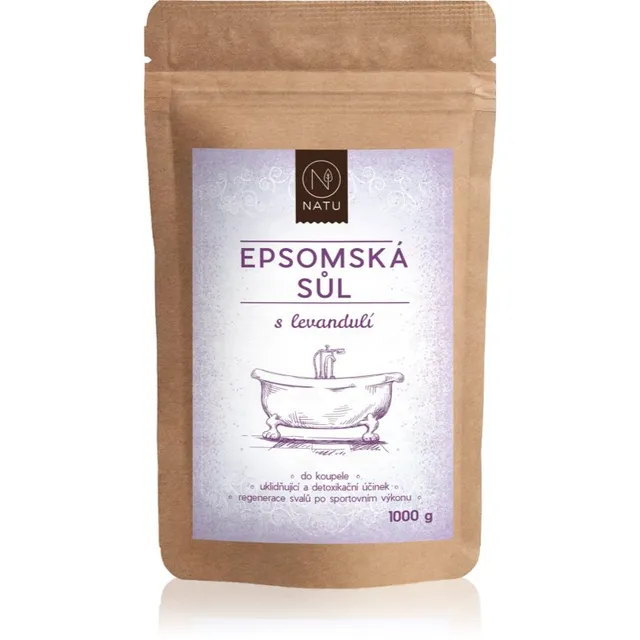 NATU Epsom salt with lavender Vannisoolad 1000 g