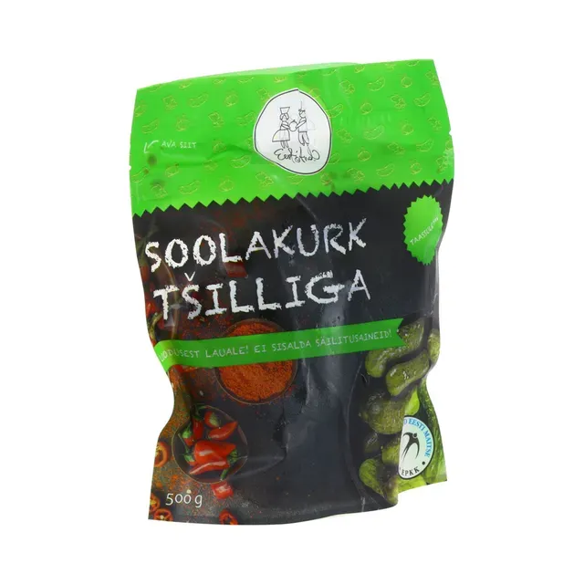Soolakurgid punase tšilliga, 300g