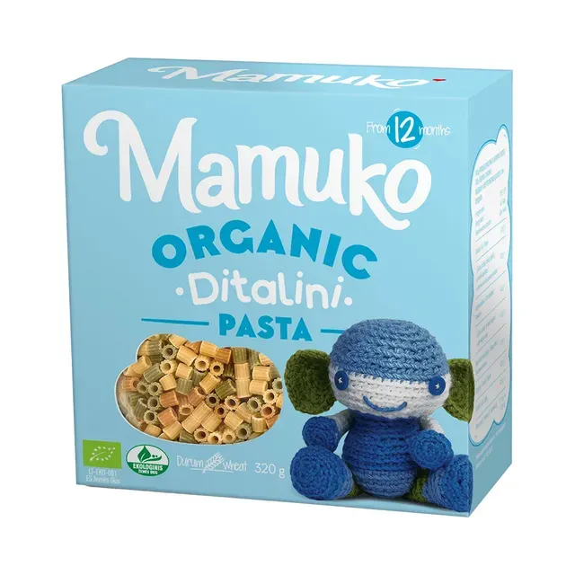 Ditalini Pasta Oganic 12+, MAMUKO, 320 g