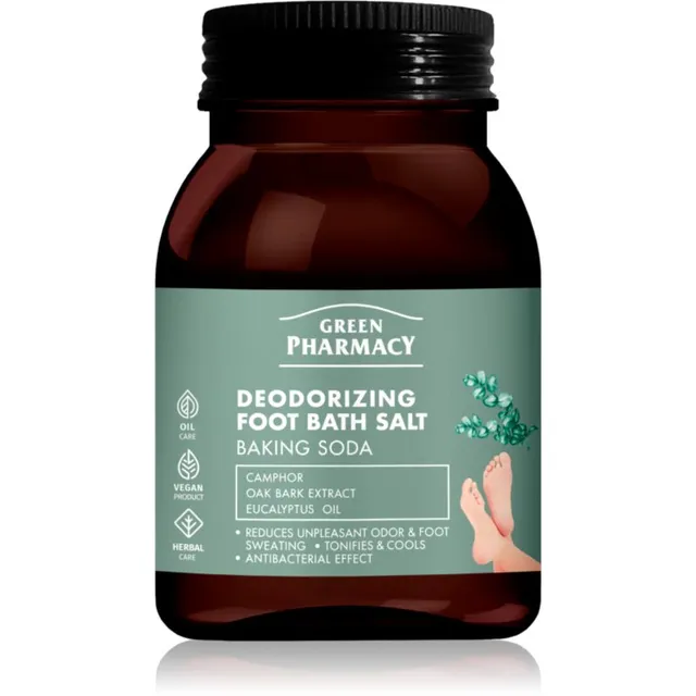 Green Pharmacy Foot Care Deodorizing Foot Bath Salt Vannisool jalgadele 400 g