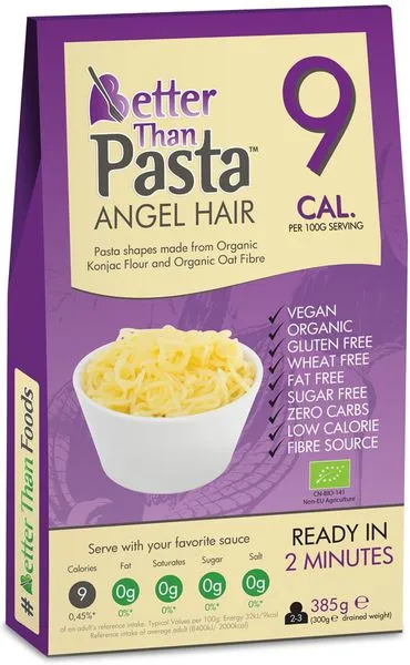 Makaronid KONJAC ANGEL HAIR, ökoloogilised