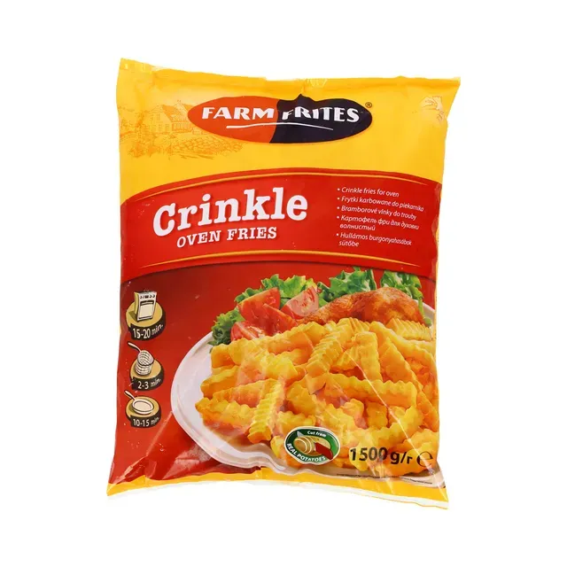 Külmutatud friikartul sakiline, FARM FRITES, 1.5 kg