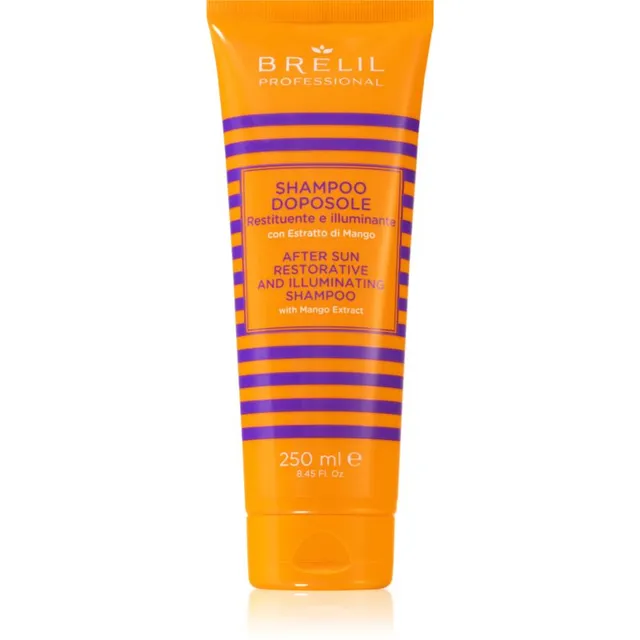Brelil Professional Solaire After Sun Shampoo Toitev šampoon kloori, päikese ja soola poolt kahjustatud juustele 250 ml