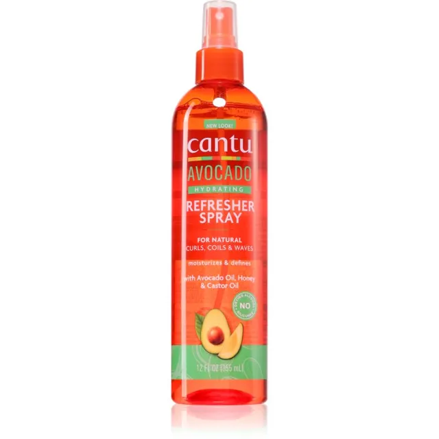 CANTU Avocado Refresher Spray Niisutav juukseudu lainelistele ja lokkis juustele 355 ml