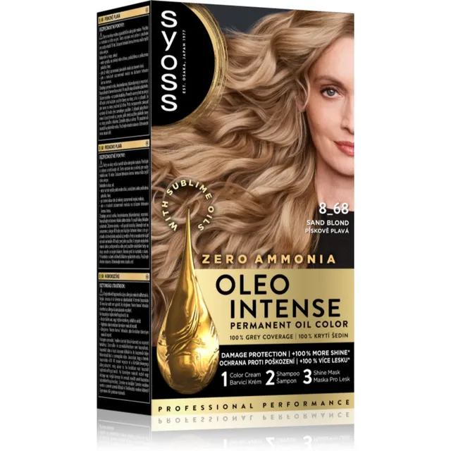 Syoss Oleo Intense Püsijuuksevärv õliga varjund 8-68 Pale Sand 1 tk