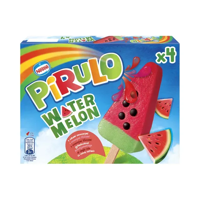 Jäätis Pirulo arbuus 4 x 73 ml multipakk, NESTLÉ, 268 g