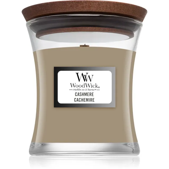 Woodwick Cashmere lõhnaküünal puidust taht 85 g