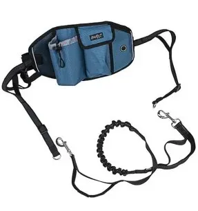 Jooksuvöö jalutusrihmaga Blue Jogging Belt and lead (Doogy)