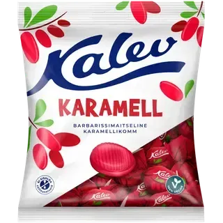 Kalev Caramel barbarissimaitselised karamellid 120 g