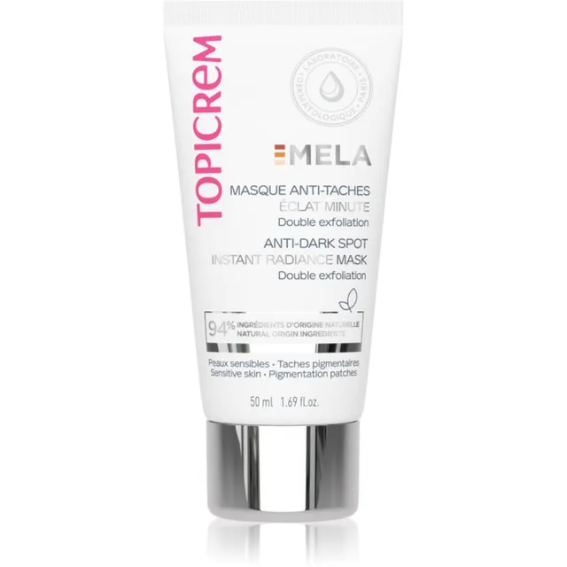 Topicrem MELA Anti-Dark Spot Instant Radiance Mask Sära andev mask pigmendilaikude vähendamiseks 50 ml