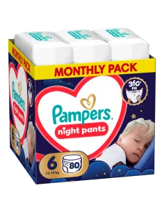 Pampers Night Pants püksmähkmed suurus 6 (80 tk)