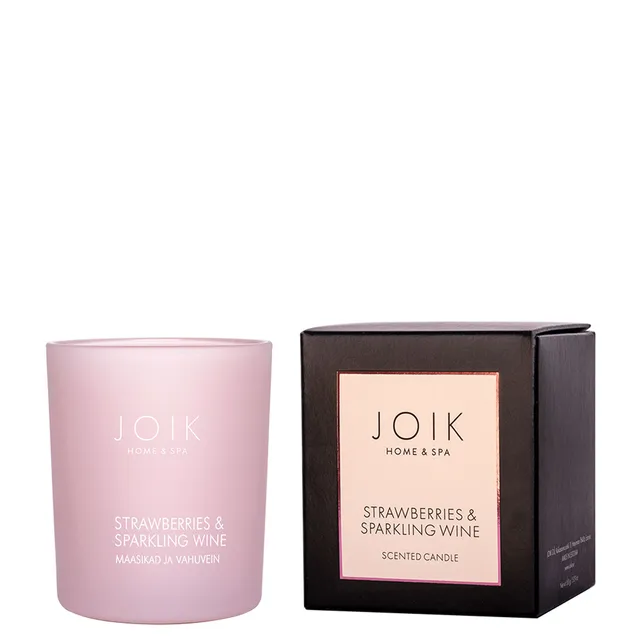 JOIK HOME & SPA Luxury lõhnaküünal Maasikad ja vahuvein  150g