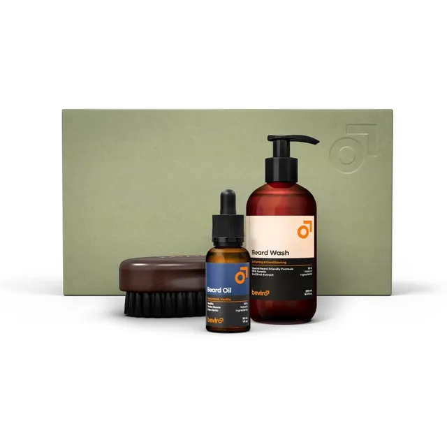 Beviro Honkatonk Vanilla Beard Care Kit Kinkekomplekt habemele