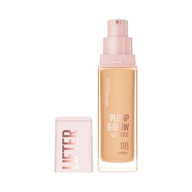 Jumestuskreem Lifter Plump & Glow, 118, MAYBELLINE, 30ml