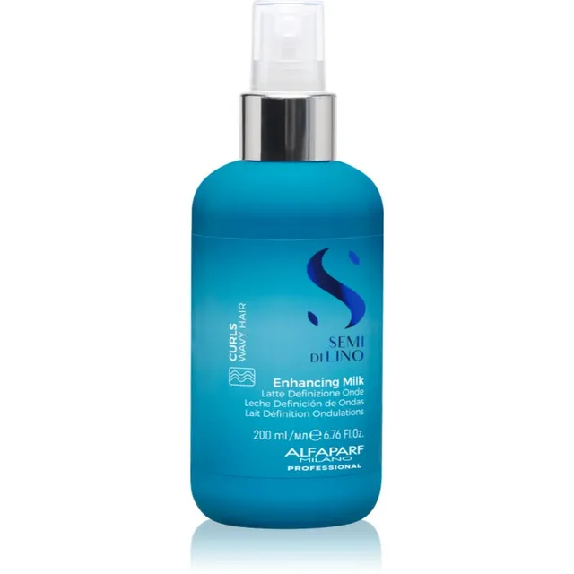 Alfaparf Milano Semi Di Lino Curls Enhancing Milk Määratlev kreem lokkis ja laineliste juuste tugevdamiseks 200 ml