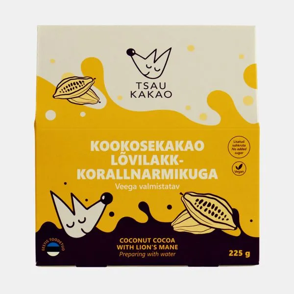 Kookose kakao lõvilakk-korallnarmikuga 225g