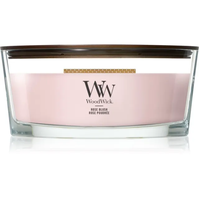 Woodwick Rose Blush lõhnaküünal puidust taht 453.6 g