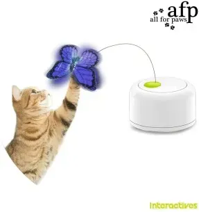 Interaktiivne mänguasi kassile Motion Activated Butterfly (AFP - Interactives)