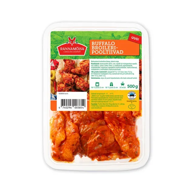 Broileripooltiivad Buffalo, RANNAMÕISA, 500 g