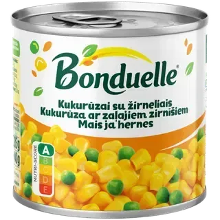Bonduelle mais ja hernes 340/285 g
