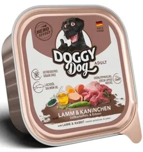 DOGGY Dog koera konserv, lamba- ja jäneseliha koos bataadi ja hernestega, einekausike