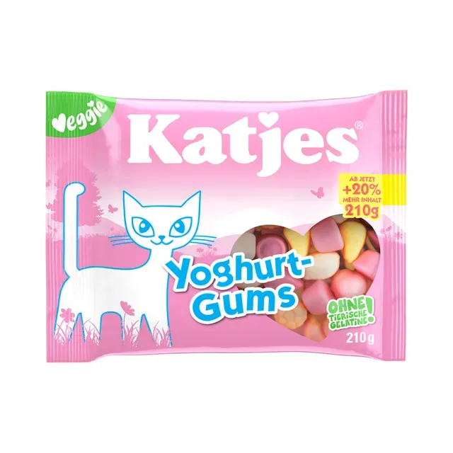 Kummikommid Yoghurt Gums, KATJES, 210g