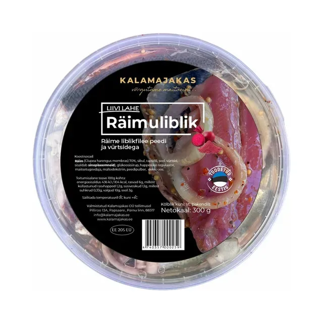 Räimuliblik peedi ja vürtsidega, KALAMAJAKAS, 300g