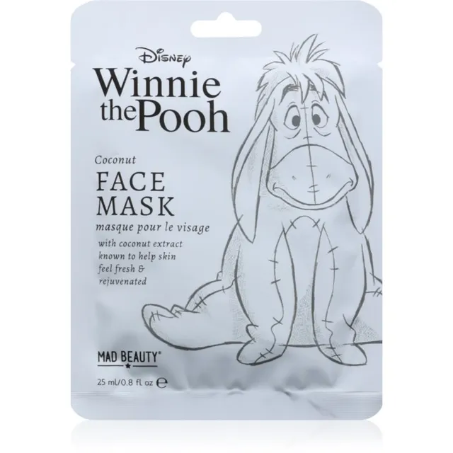 Mad Beauty Winnie The Pooh Eeyore Toitevnäo lehtmask 25 ml