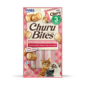 Inaba Churu Bites Kana pehmed rullid Tuunikala ja Lõhe maiustus kassile
