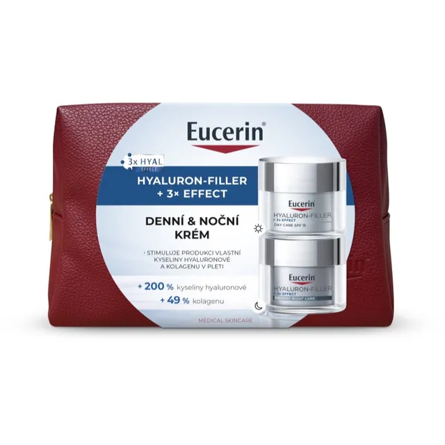 Eucerin Hyaluron-Filler + 3x Effect komplekt näonaha hooldamiseks päev ja öö