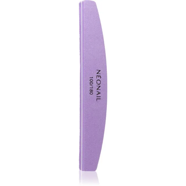 NEONAIL Nail Buffer Curved Sära andev küünte poleerviil tüüp 100/180 Violet 1 tk