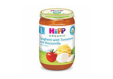Spagetid tomat.mozzarel.HIPP 220g 8k