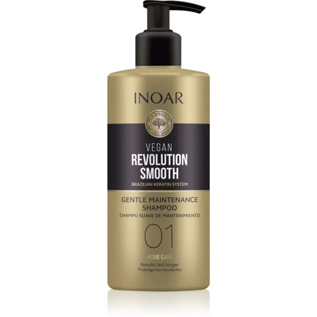 INOAR Vegan Revolution Smooth Silendav šampoon kuivadele ja tõrksatele juustele 350 ml