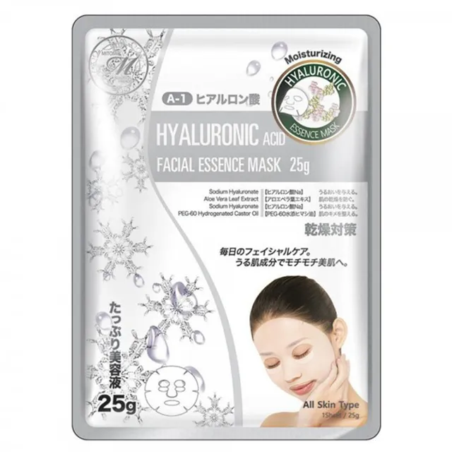 MITOMO Natural Hyaluronic Acid Facial Essence Sheet Mask 26g