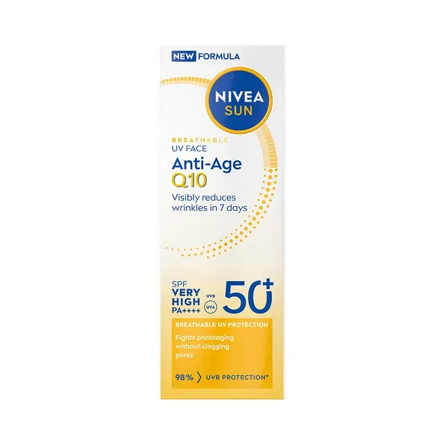 Näokreem Anti-Age Q10 SPF50, NIVEA SUN, 40ml