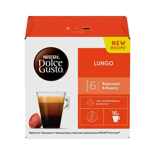Kohvikapslid Dolce Gusto Lungo, NESCAFE, 16 tk