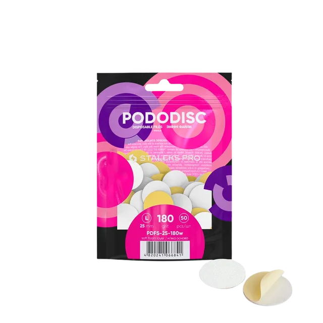 Staleks Pododisc Expert L pediküüri lihvkettad pehmendusega valge