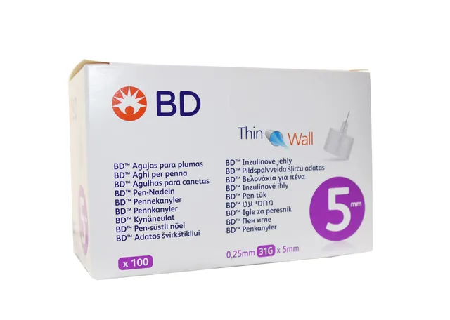 INSULIININÕELAD BD PEN-NÕEL 31G (0,25X5MM) N100