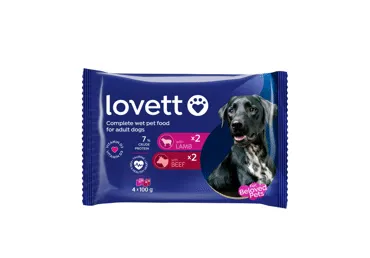 Koeratoit LOVETT lambal.veisilih.4x100g