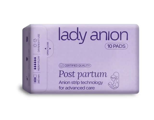 LADY ANION POST PARTUM HÜGIEENISIDEMED SÜNNITUSJÄRGSED N10