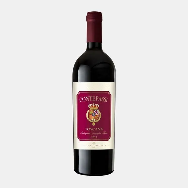 Contepassi Rosso Toscana Supertuscan KPN-vein alk. 13.0 %vol 75cl Itaalia