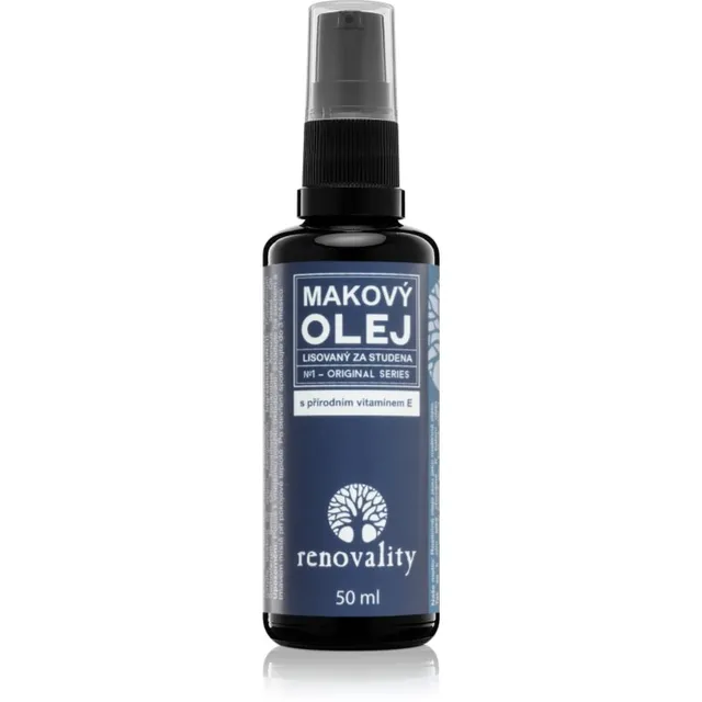 Renovality Original Series Poppy seed oil with natural vitamin E Näoõli kõigile nahatüüpidele 50 ml