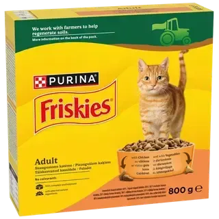 Friskies kuiv kassitoit kana ja juurviljad 800g
