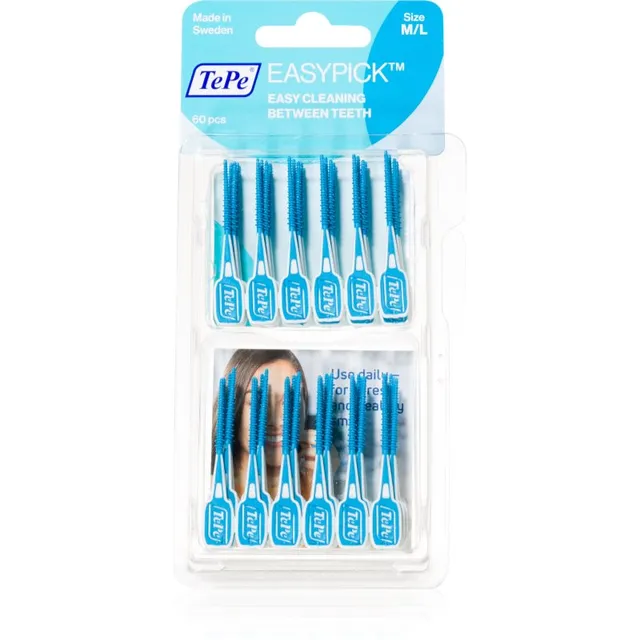 TePe EasyPick M/L Hambavahe hambaorgid Blue 60 tk
