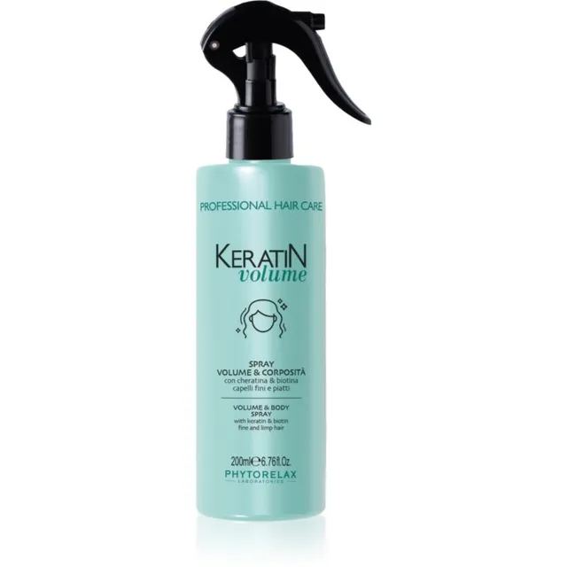 Phytorelax Laboratories Keratin Volume Volüümi andev juukselakk õhukestele juustele keratiiniga 200 ml