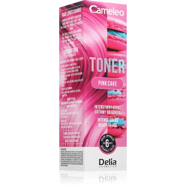 Delia Cosmetics Cameleo Toner värviline tooner juustele varjund Pink Cake 75 ml