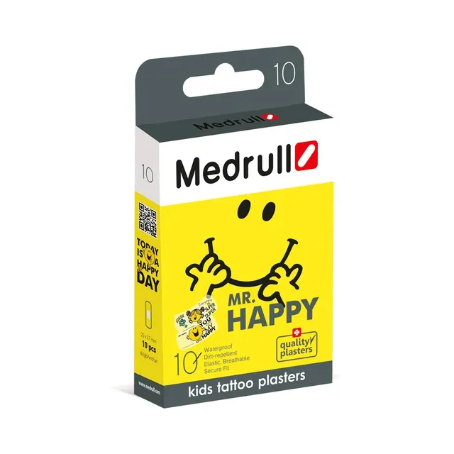 Plaaster Mr.Happy, MEDRULL, 10 tk