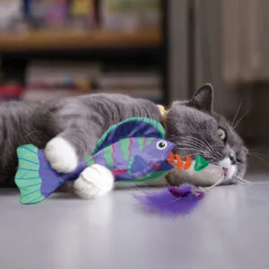 KONG Wrangler Angler Fish kalakesega mänguasi kassidele